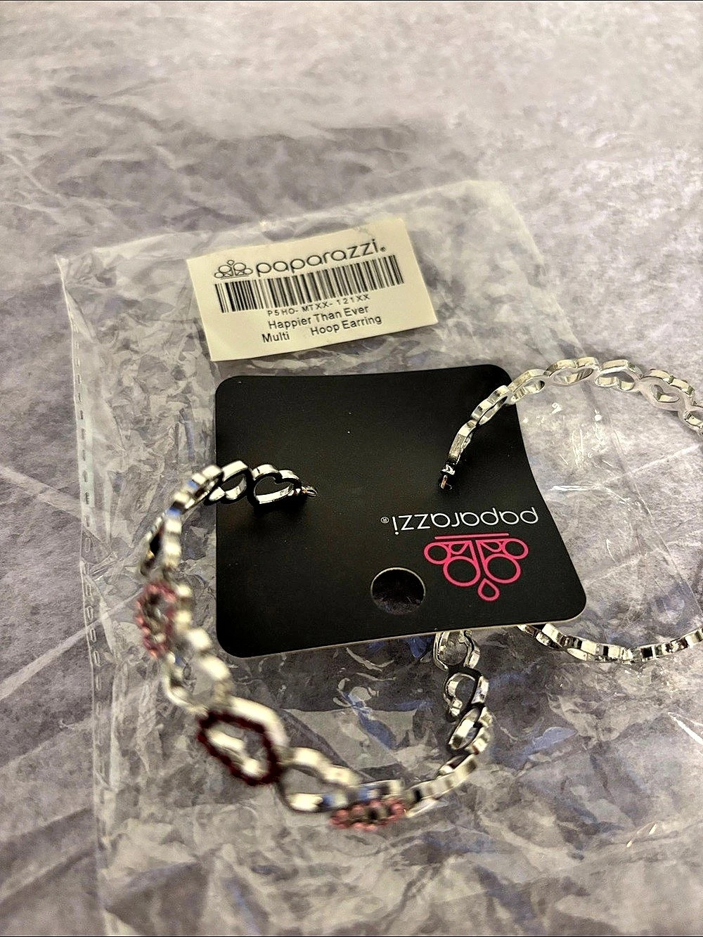 Pap​​arazzi Necklace Set in Silver & Pink NWT